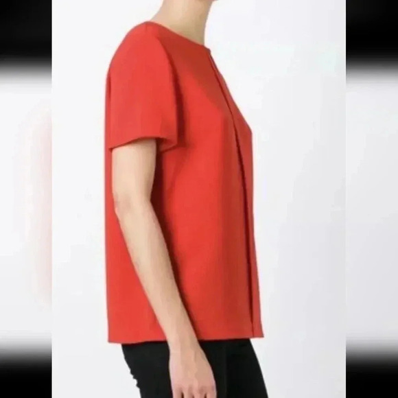 Tory Burch Keyhole Red Blouse - Picture 2 of 6